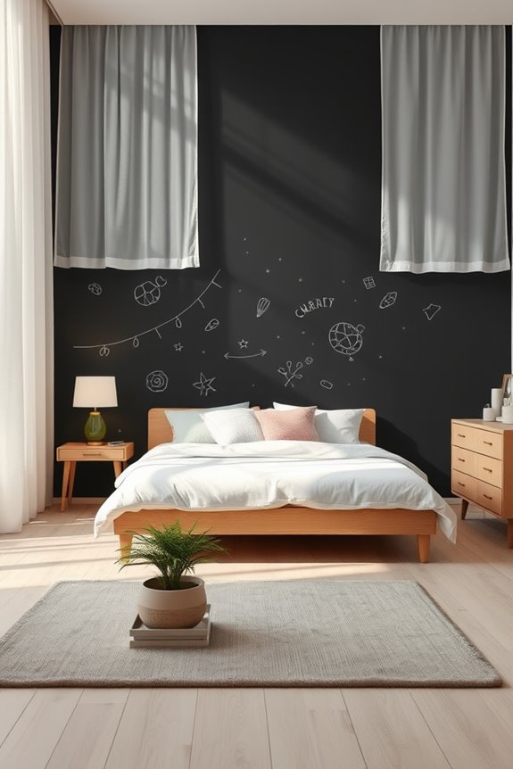 chalkboard wall for creativity