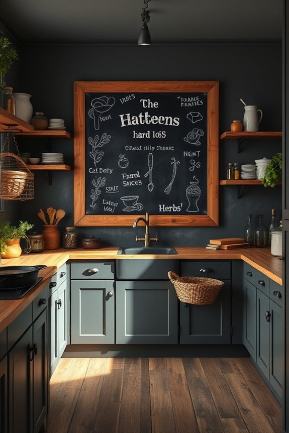 chalkboard wall for creativity