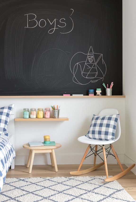 chalkboard wall for creativity