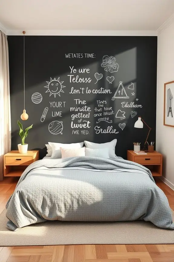 chalkboard wall for creativity