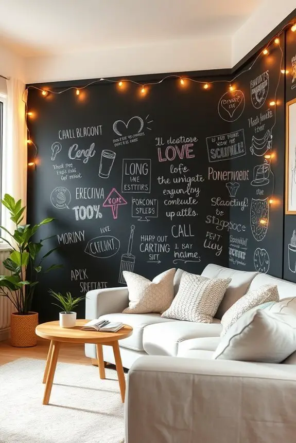 chalkboard wall for inspiration