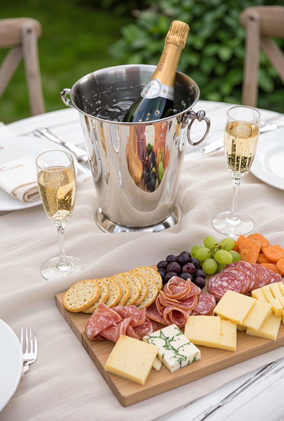 champagne charcuterie tasting celebration
