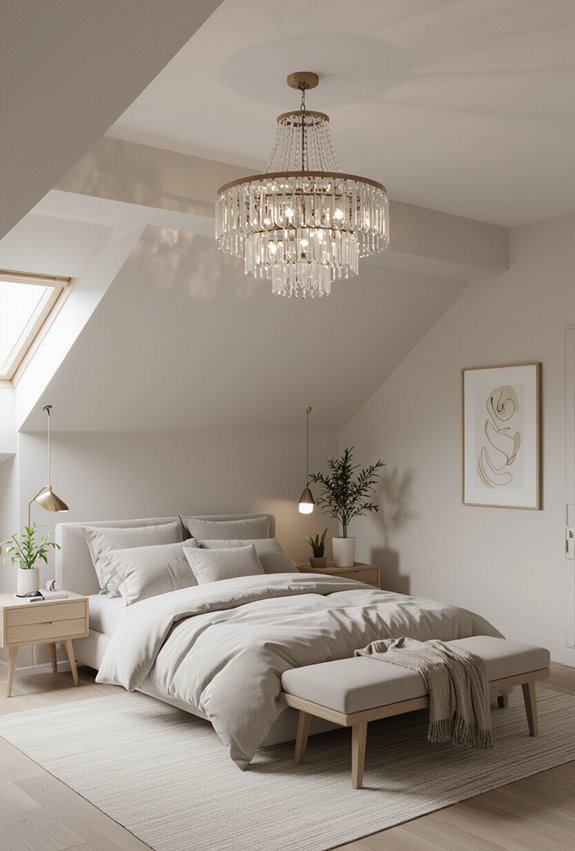 chandelier balances style space