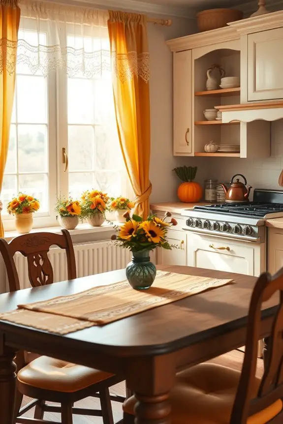 charming autumn window treatments