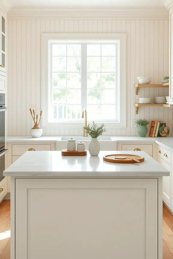 charming beadboard kitchen paneling