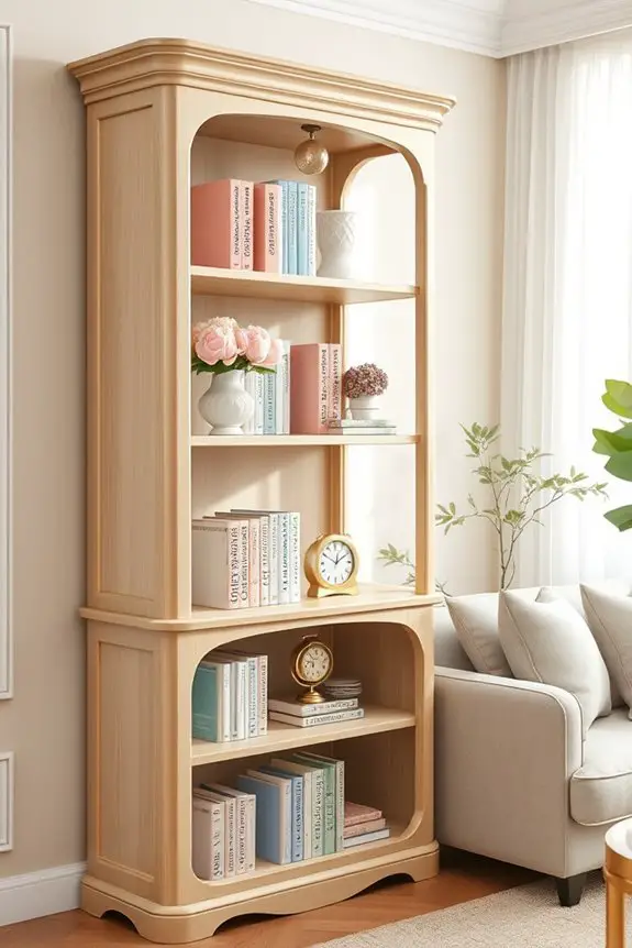 charming bookcase styling tips