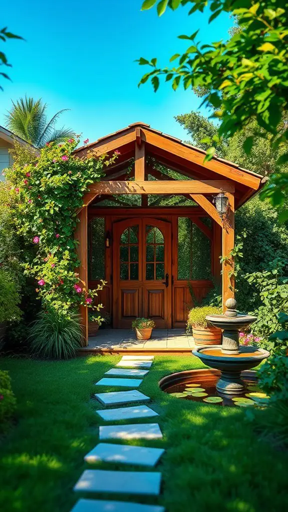 charming butterfly garden gazebo