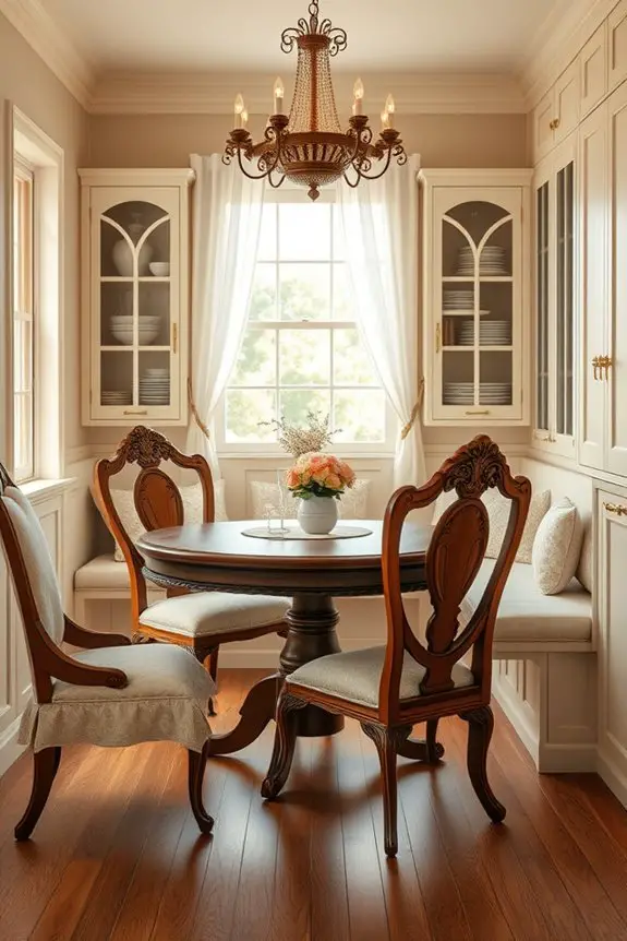 charming cozy breakfast nook