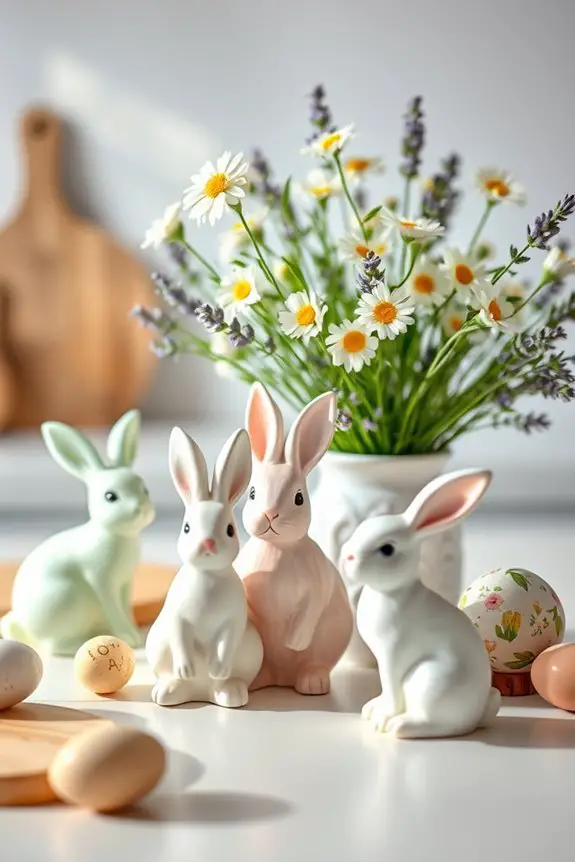 charming easter bunny decor