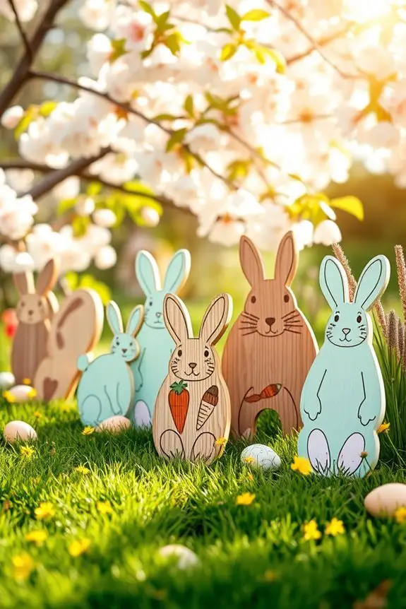 charming easter bunny signage