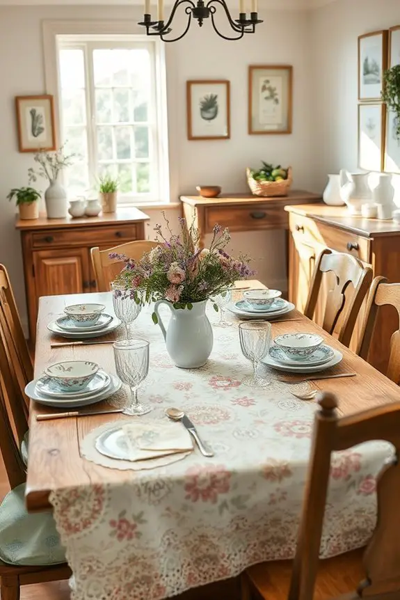 charming eclectic vintage dining