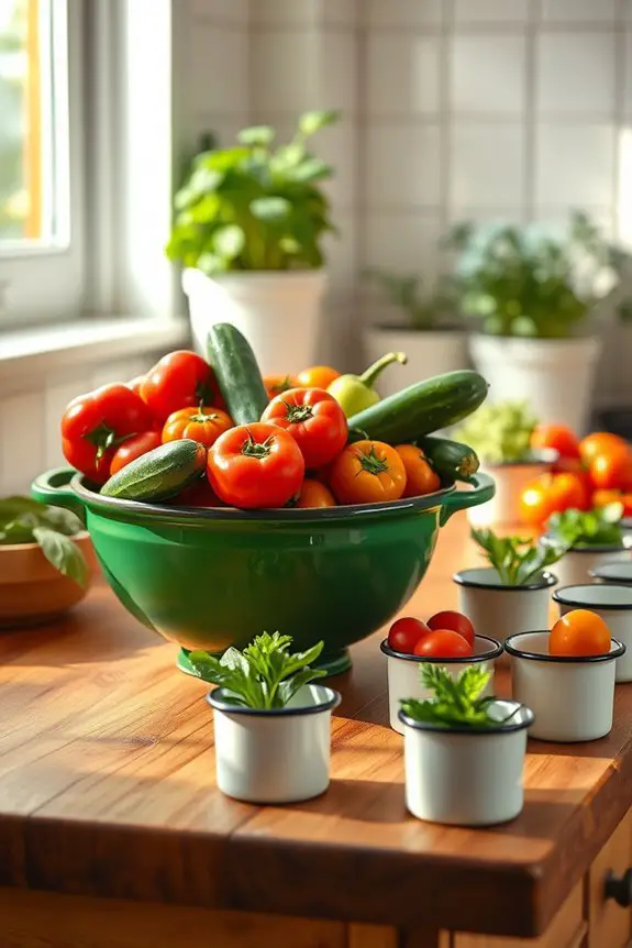 charming enamelware serving ideas