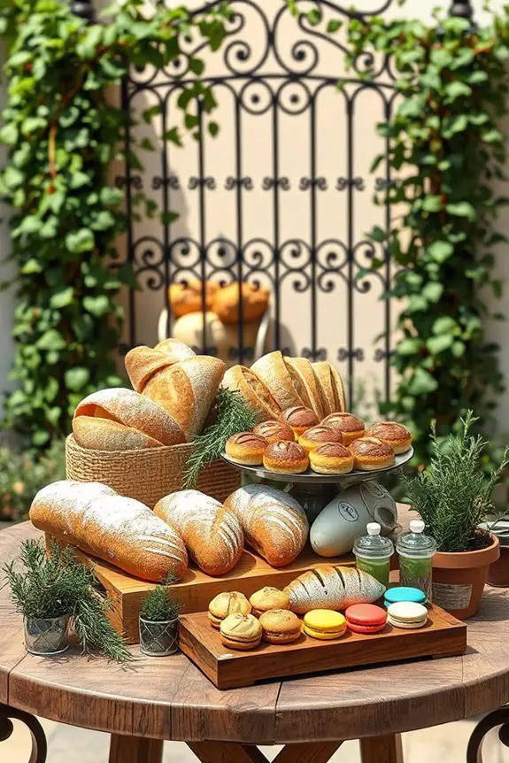 charming european bakery displays
