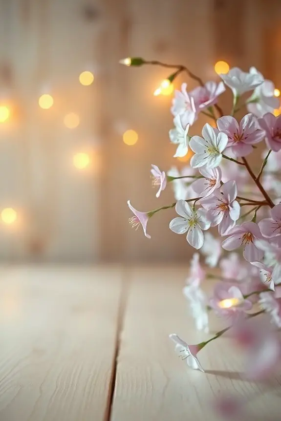 charming floral string lights
