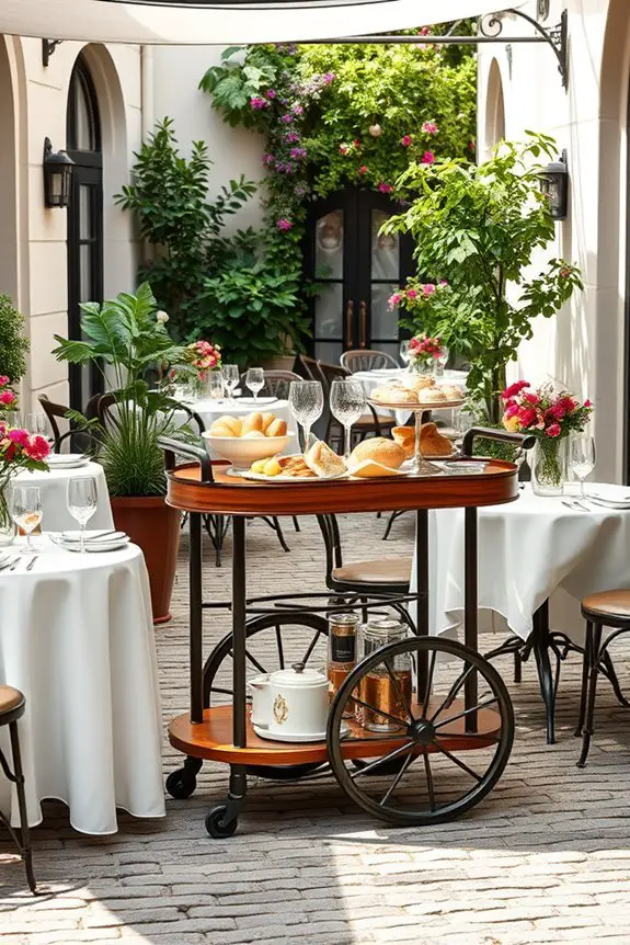 charming functional outdoor serving