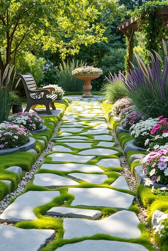 charming garden pathway design