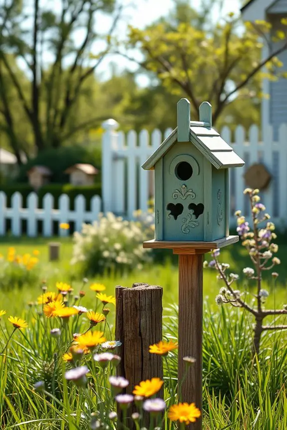 charming handcrafted birdhouses attract birds
