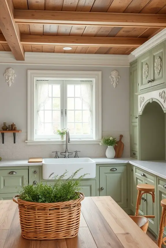 charming intricate moldings enhance