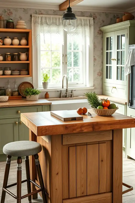 charming multifunctional kitchen centerpiece