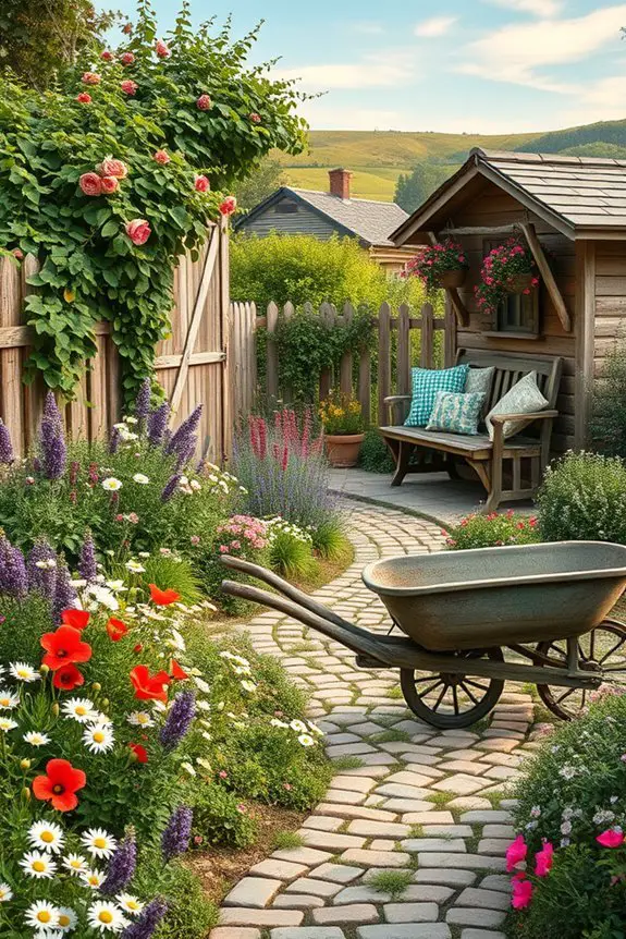 charming native plant garden