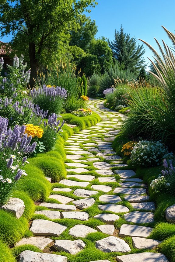 charming natural garden pathways