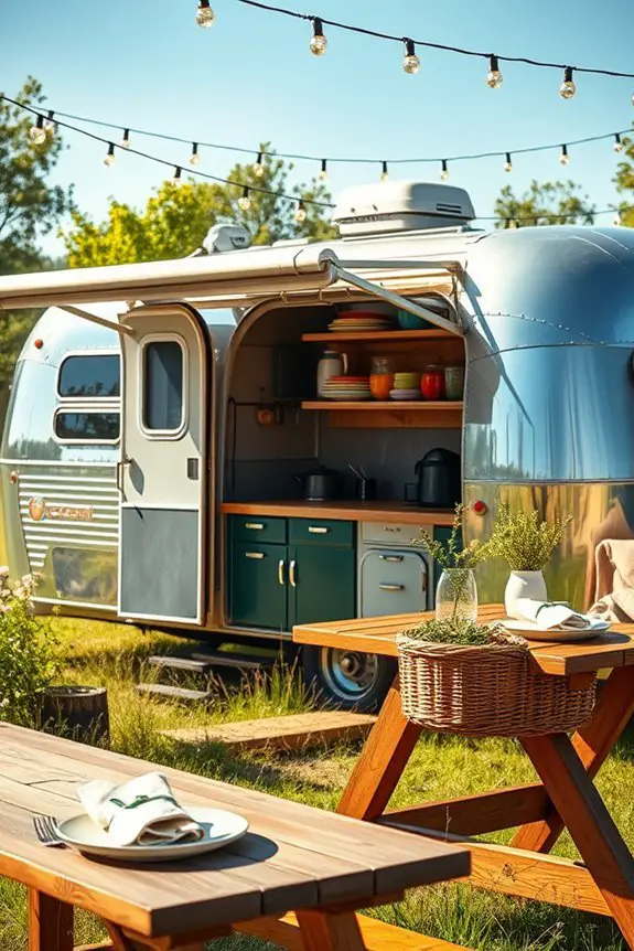 charming nostalgic mobile kitchen