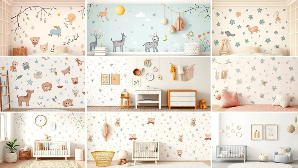 charming nursery wall designs