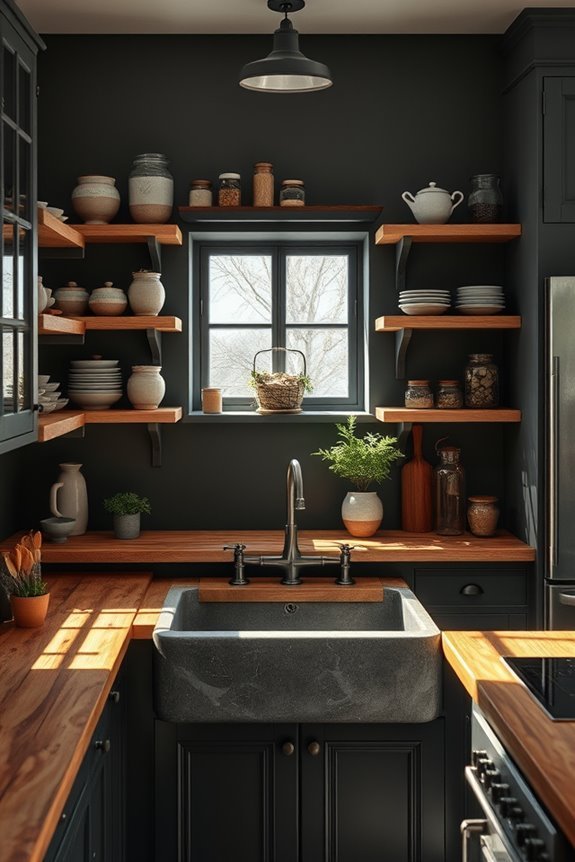 charming open shelving ideas