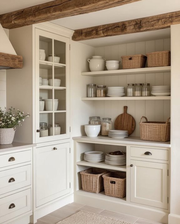 charming organized pantry corner