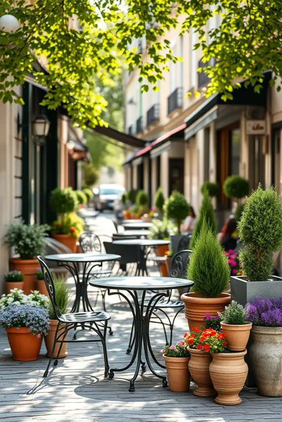 charming outdoor caf ambiance