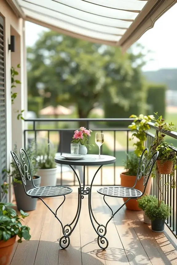 charming outdoor dining nook