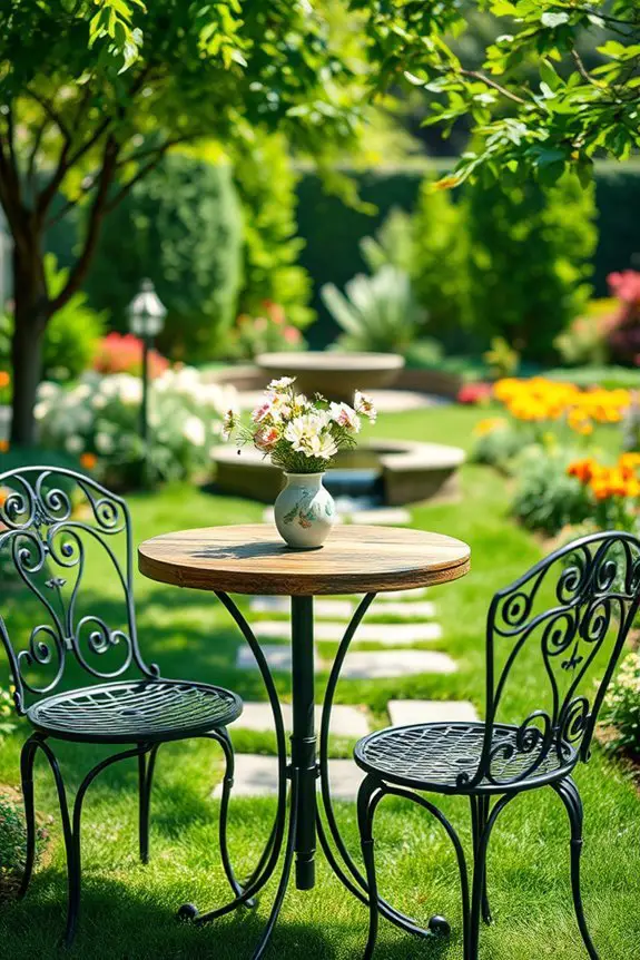 charming outdoor dining oasis