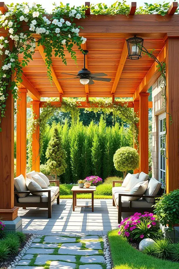 charming outdoor dining space