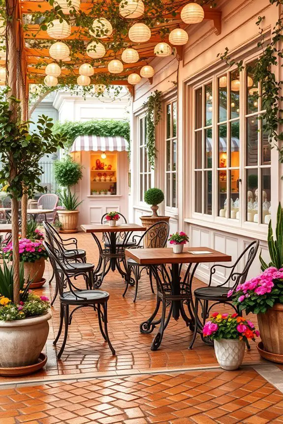 charming outdoor seating design