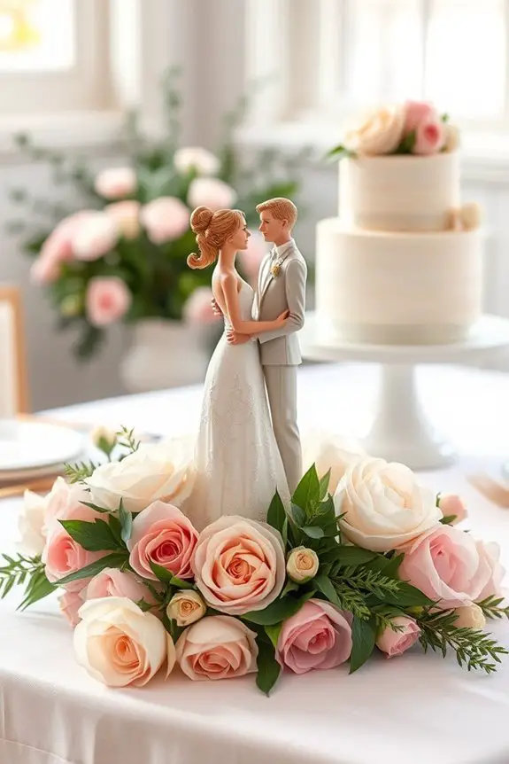charming personalized wedding topper