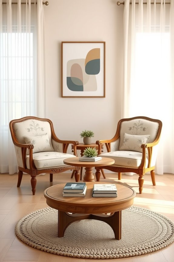 charming retro accent chairs