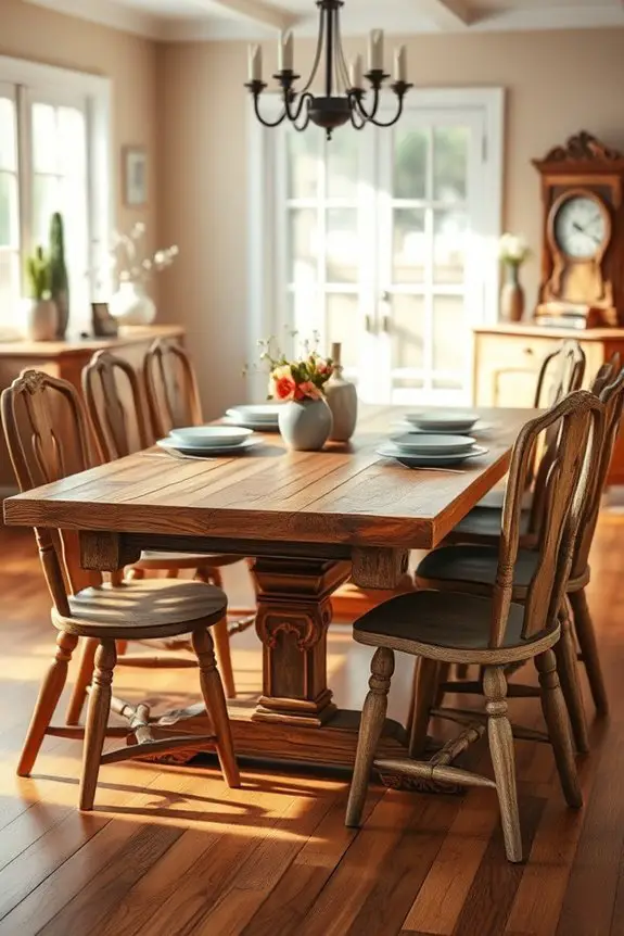 charming rustic dining tables