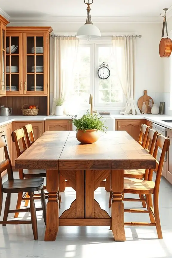 charming rustic farmhouse tables