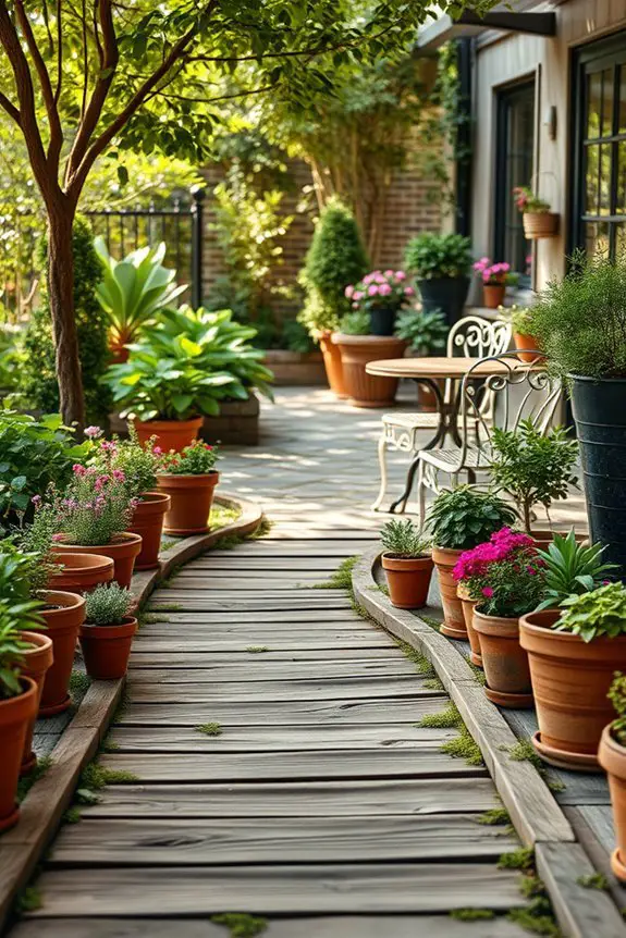 charming rustic garden pathways
