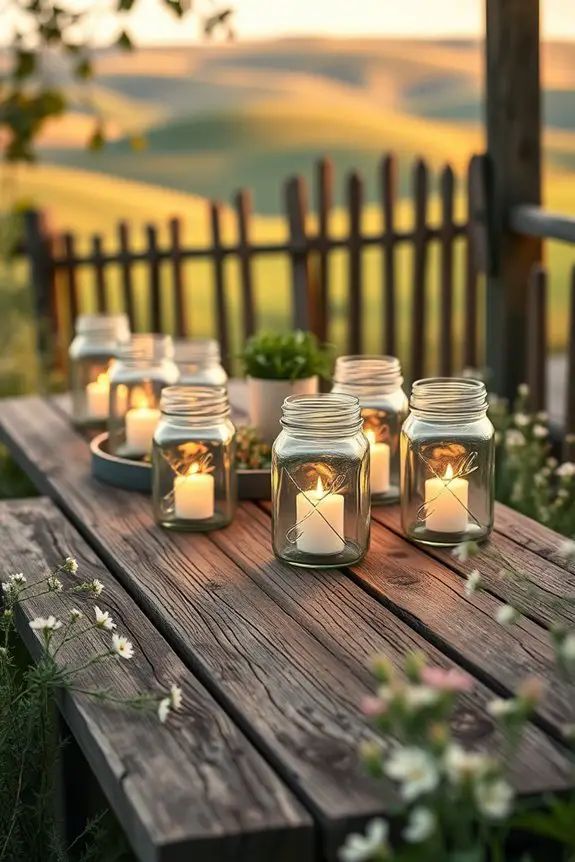 charming rustic outdoor lighting