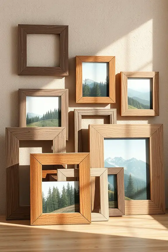 charming rustic picture frames