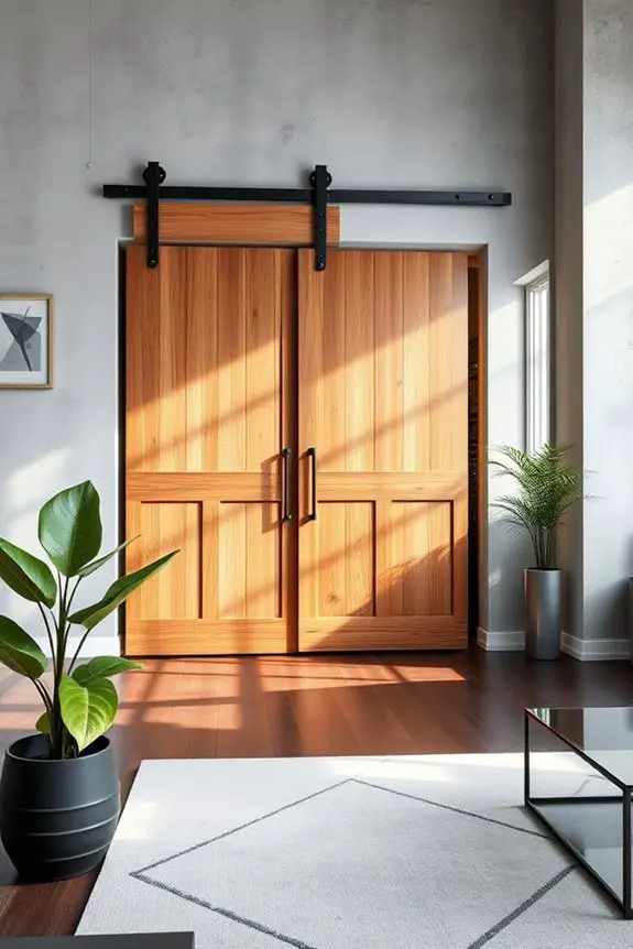 charming rustic sliding doors