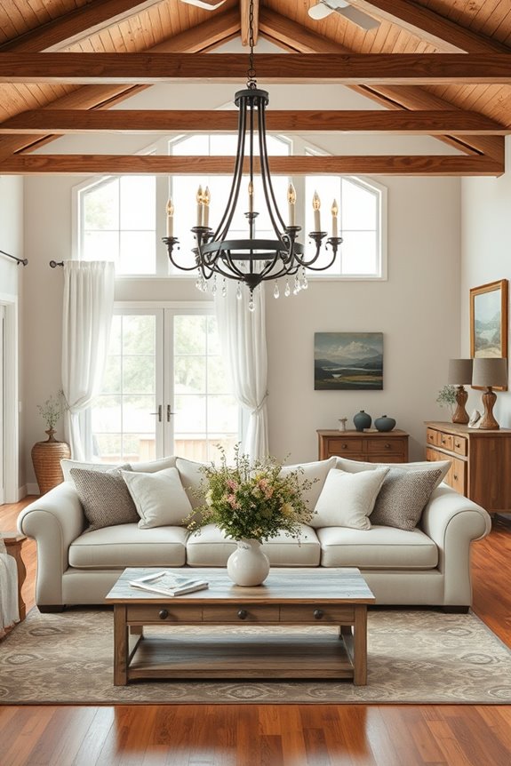 charming rustic statement chandelier