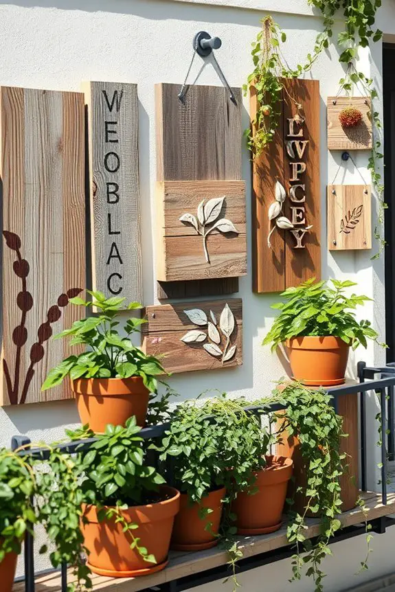 charming rustic wooden signs