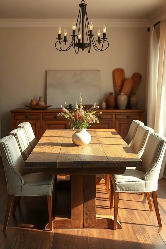 charming rustic wooden tables