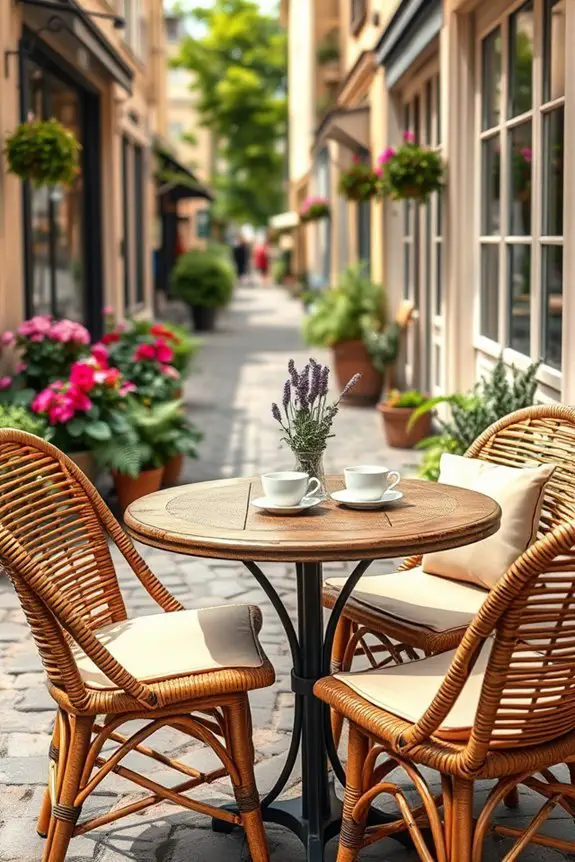 charming sidewalk caf atmosphere