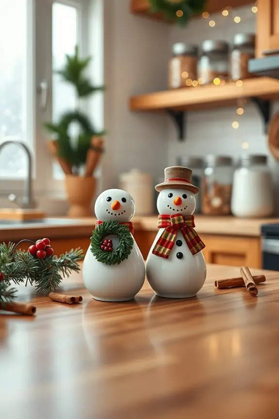 charming snowman kitchen accessories