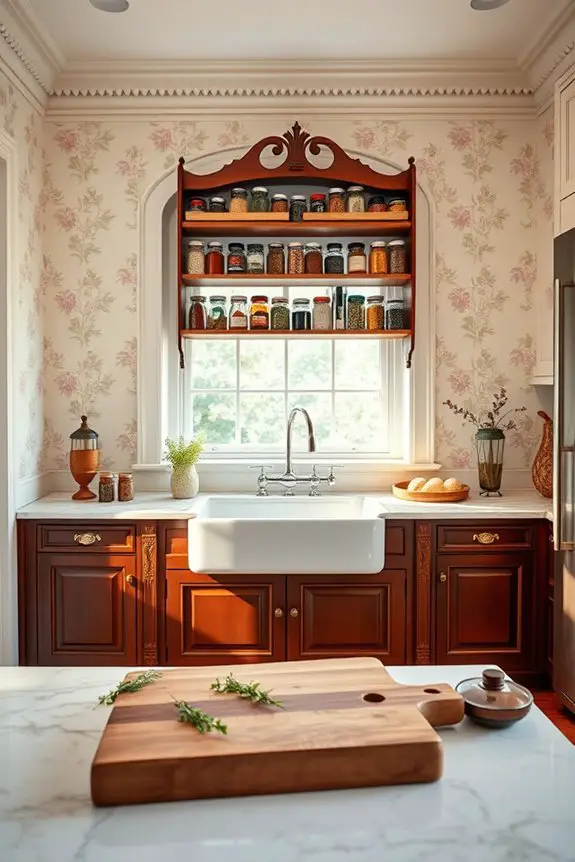 charming spice rack aesthetics