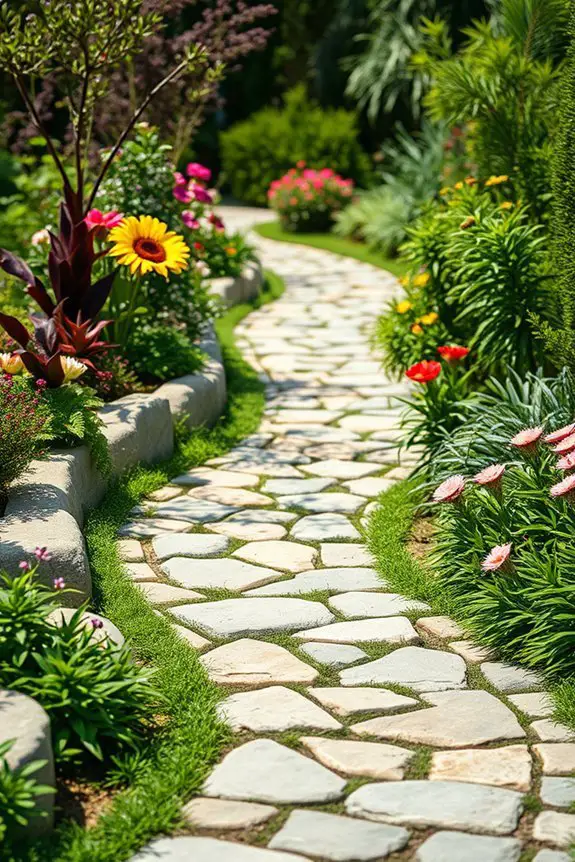 charming stone garden pathways