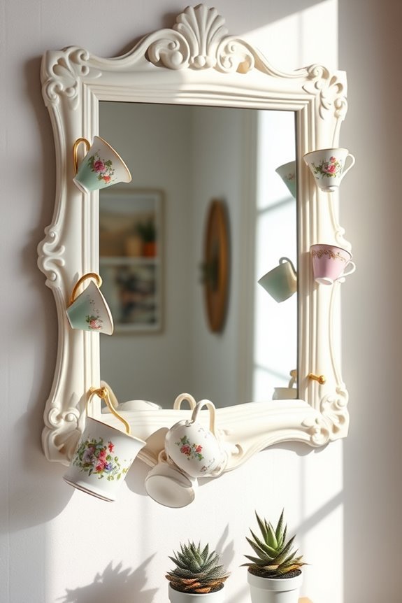 charming upcycled teacup hooks